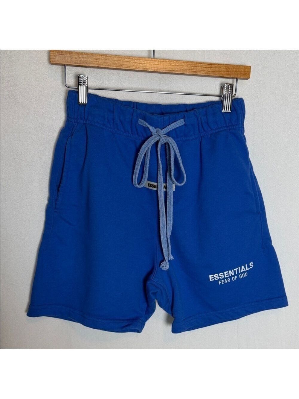Essentials Fear of God Blue Men Sweat Shorts Size S The Core Collection 3M Logo